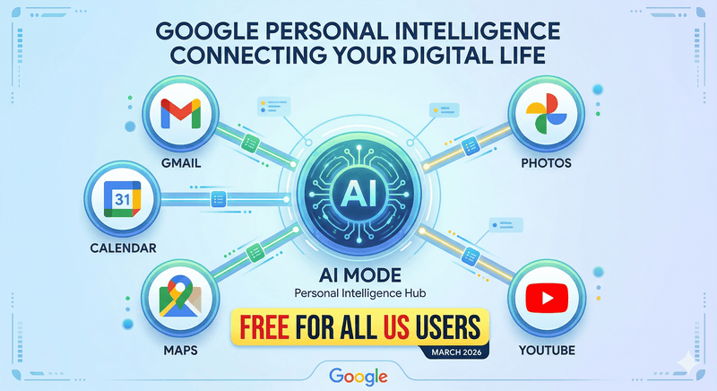 Google AI Mode Can Now Read Your Gmail, Photos, and Search History. It Just Went Free for Everyone