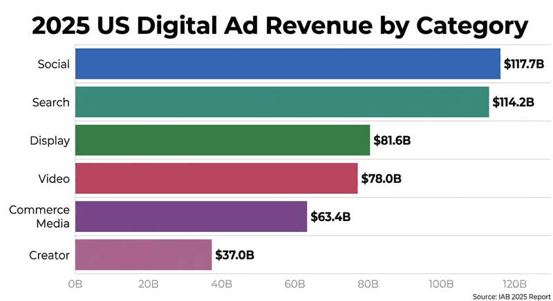 US Digital Advertising Hits a Record $294.6B, With Creators at the Center