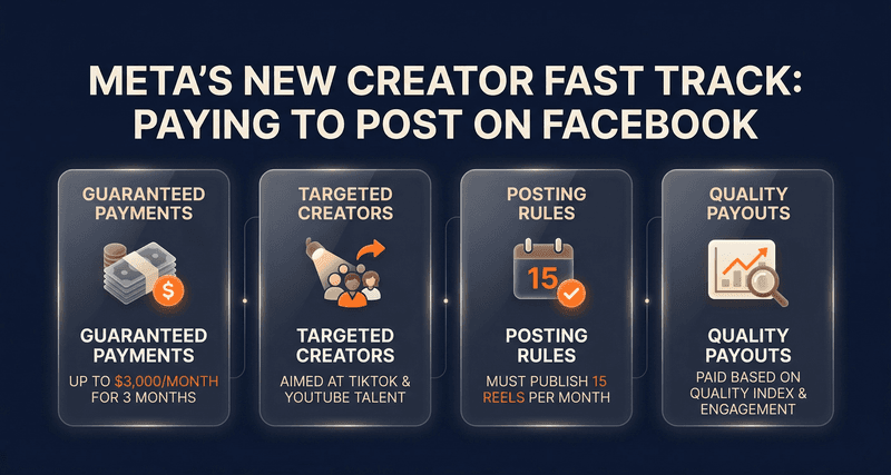 Meta Is Paying TikTok and YouTube Creators Up to $3,000/Month to Post on Facebook