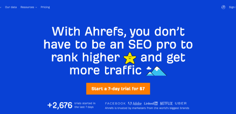Ahrefs’ direct approach to create the best call to action works!