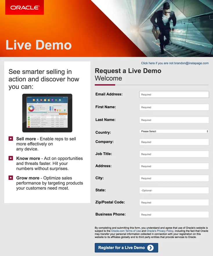 Oracle live demo 