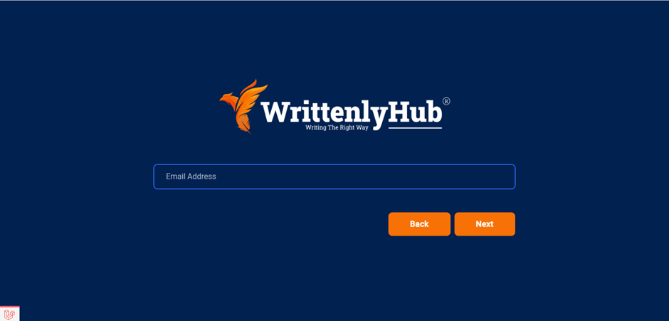WHub signup process for writers
